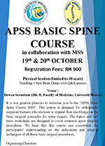APSS Basic Spine Course 2024 (Malaysia)