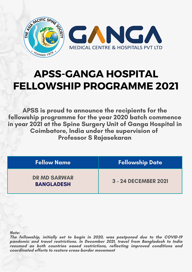 APSS-Ganga Hospital Fellowship