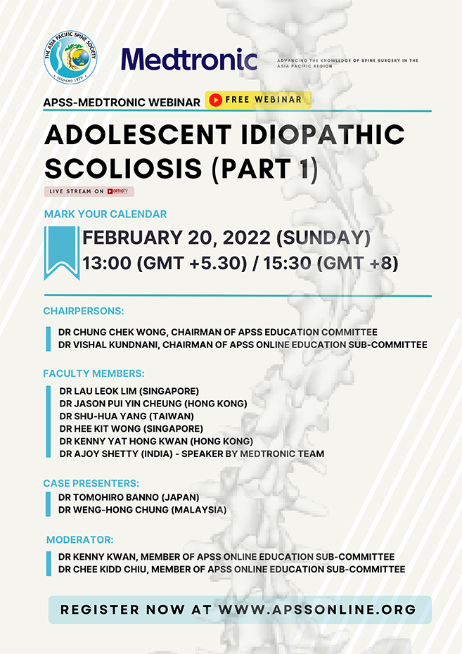 Medtronic Webinar Adolescent Idiopathic Scoliosis part 1