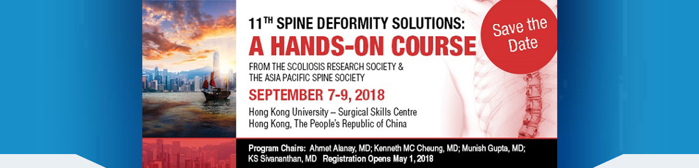 A hands on course - Spine Deformity 2018